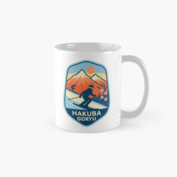 Item preview,  Hakuba Goryu, Japan – Alpine Ski Scene with Cherry Blossoms designed and sold by Places On Earth.