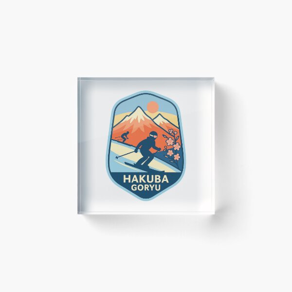 Item preview,  Hakuba Goryu, Japan – Alpine Ski Scene with Cherry Blossoms designed and sold by Places On Earth.