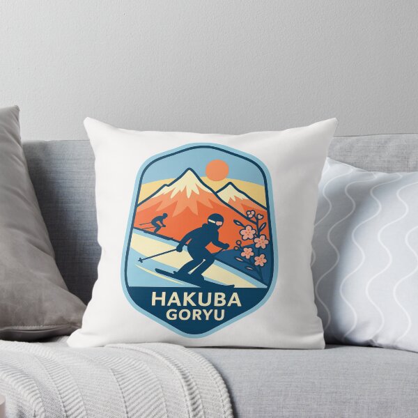Item preview,  Hakuba Goryu, Japan – Alpine Ski Scene with Cherry Blossoms designed and sold by Places On Earth.