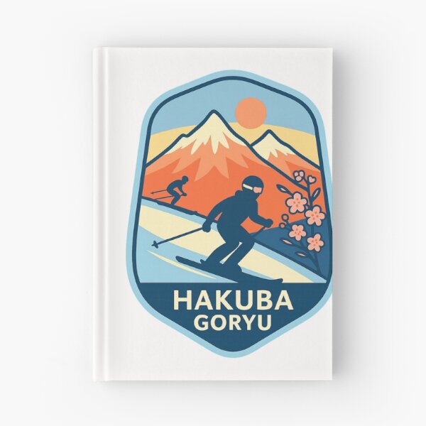 Item preview,  Hakuba Goryu, Japan – Alpine Ski Scene with Cherry Blossoms designed and sold by Places On Earth.