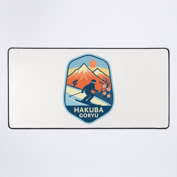 Item preview,  Hakuba Goryu, Japan – Alpine Ski Scene with Cherry Blossoms designed and sold by Places On Earth.