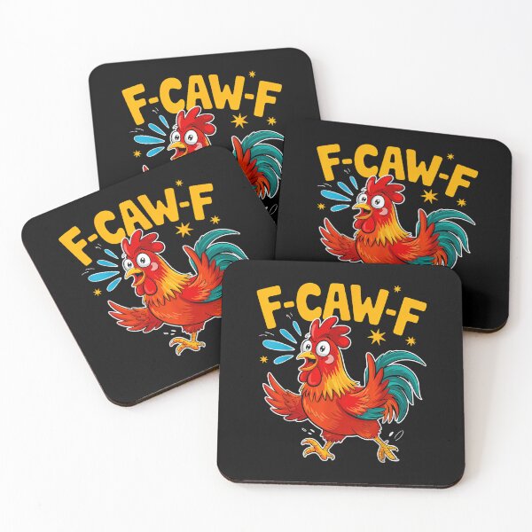 Item preview, F-Caw-F Silly Rooster Chicken Joke Farm Humor  designed and sold by merlinnears.