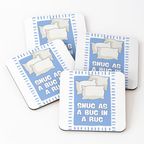 Item preview, Snug As a Bug in a Rug Blue designed and sold by Dondonmart.