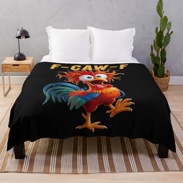 Item preview, F-Caw-F Rooster Pun Funny Chicken Meme Farmyard designed and sold by merlinnears.