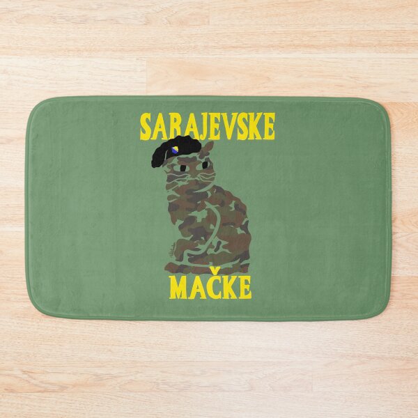 Item preview, Sarajevo cat with military beret, Bosnian Art designed and sold by petiteToulon.