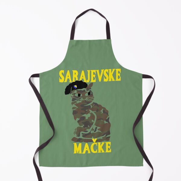 Artikelvorschau, Sarajevo-Katze mit Militärmütze, bosnische Kunst entworfen und verkauft von petiteToulon.