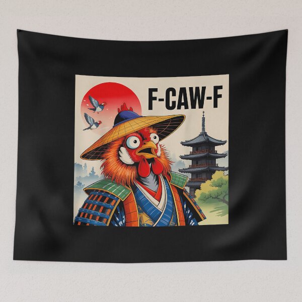 Item preview, Samurai Chicken F-Caw-F Rooster Warrior Japanese Vintage designed and sold by merlinnears.
