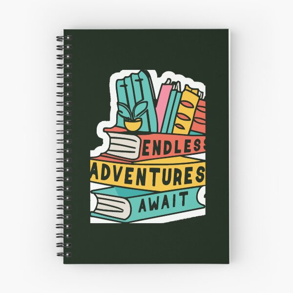 Item preview, Endless Adventures Await - Colorful Bookshelf Illustration - Copy designed and sold by LittleCrafties.