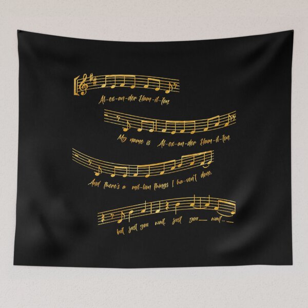 Item preview,  Alexander Hamilton Musical Notes designed and sold by BrunoArchuleta.
