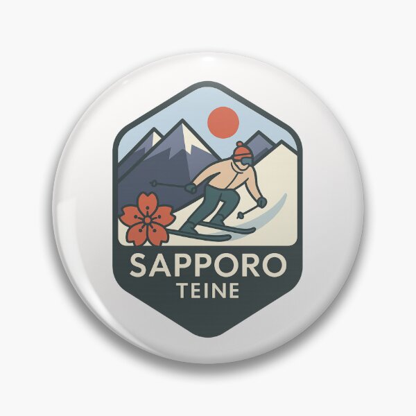 Item preview, Sapporo Teine, Japan – Skier and Mountain Backdrop in Hokkaido designed and sold by Places On Earth.