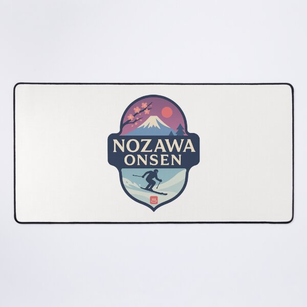 Item preview, Nozawa Onsen, Japan – Sunset Ski Scene with Mount Kenashi designed and sold by Places On Earth.