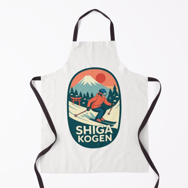Item preview, Shiga Kogen, Japan – Sunset Skiing with Torii Gate and Pines designed and sold by Places On Earth.