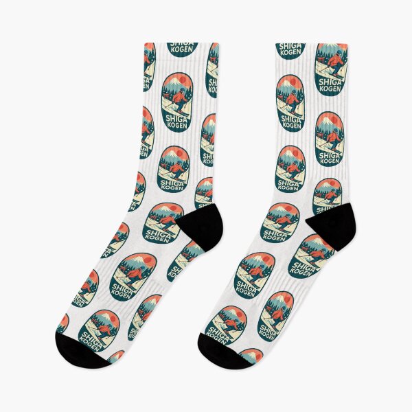 Item preview, Shiga Kogen, Japan – Sunset Skiing with Torii Gate and Pines designed and sold by Places On Earth.