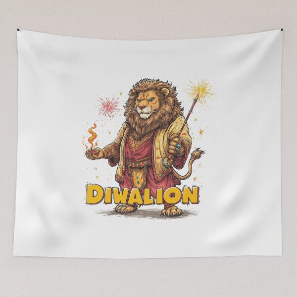 Item preview, Diwalion Diwali Lion designed and sold by hamishby.