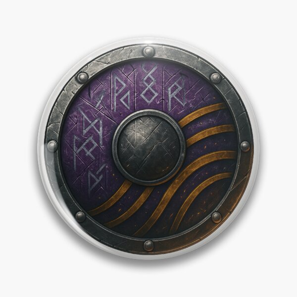 Item preview, Runic Shield Emblem designed and sold by pixelpulsenyc.