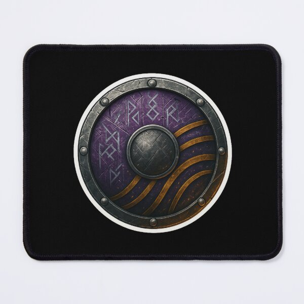 Item preview, Runic Shield Emblem designed and sold by pixelpulsenyc.