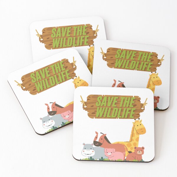 Item preview, Save The Wildlife Cute Cartoon Animals designed and sold by Ramya designs .
