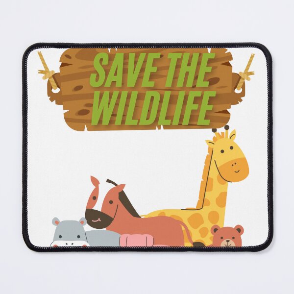 Item preview, Save The Wildlife Cute Cartoon Animals designed and sold by Ramya designs .