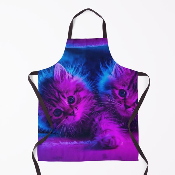 Item preview, Neon lit Kittens designed and sold by Pastel & Neon art store.