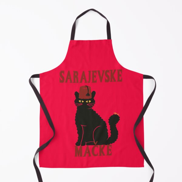 Artikelvorschau, Schwarze Katze von Sarajevo mit Fez, bosnische Kunst entworfen und verkauft von petiteToulon.