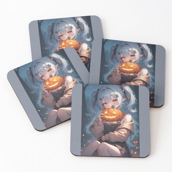 Item preview, Mysterious girl holding a pumpkin designed and sold by ArtsJulian.
