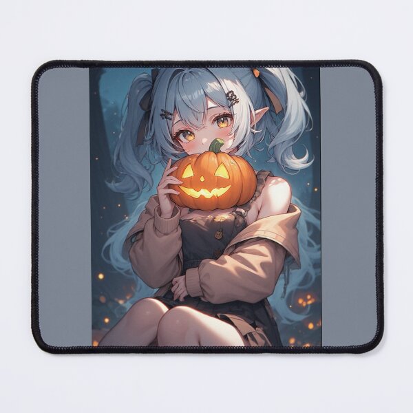 Item preview, Mysterious girl holding a pumpkin designed and sold by ArtsJulian.