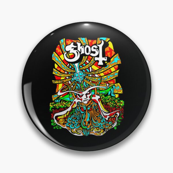 Item preview, Ghost Â€“ Satanic Panic Blacklight Baseball Â¾ Sleeve designed and sold by AugustKiwi.
