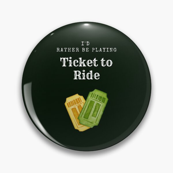 Item preview, I_D RATHER BE PLAYING TICKET TO RIDE designed and sold by LittleCrafties.