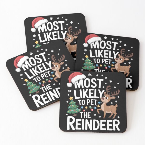 Item preview, Most Likely To Pet The Reindeer Family Christmas designed and sold by Turbotine.