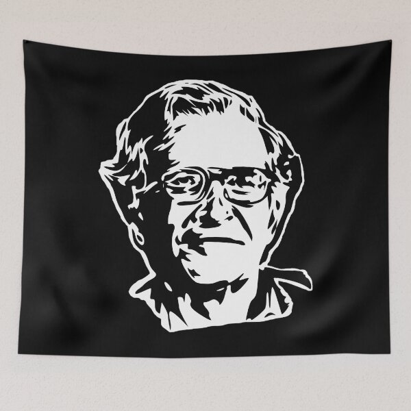 Item preview, Noam Chomsky Stencil White Classic 		 designed and sold by nuezrscecel57.