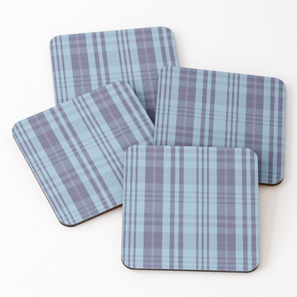 Item preview, Classic Twill Plaid Print - Ice Blue and Steely Violet designed and sold by Daniel Bevis Design.