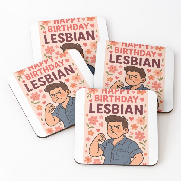 Item preview, Happy Birthday Lesbian – Butch Strength and Floral Energy designed and sold by Aryabek.
