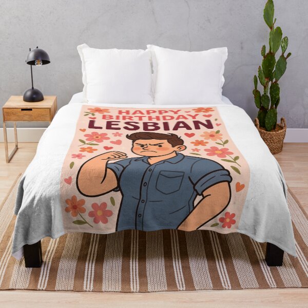 Item preview, Happy Birthday Lesbian – Butch Strength and Floral Energy designed and sold by Aryabek.