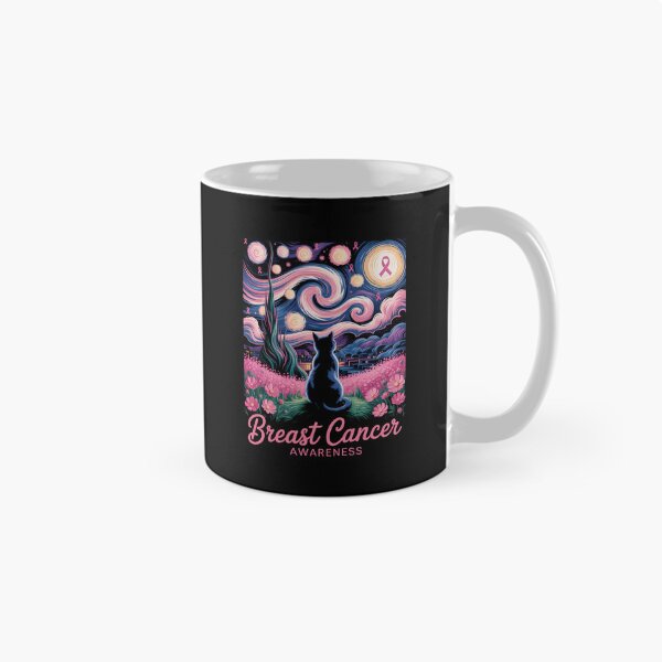 Item preview, Starry Night Cat Halloween Breast Cancer Awareness designed and sold by Turbotine.
