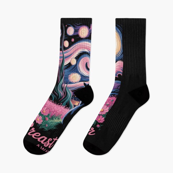 Item preview, Starry Night Cat Halloween Breast Cancer Awareness designed and sold by Turbotine.