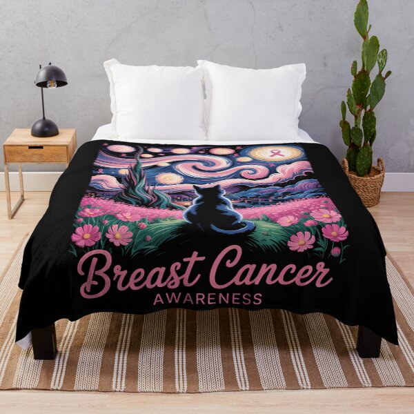 Item preview, Starry Night Cat Halloween Breast Cancer Awareness designed and sold by Turbotine.