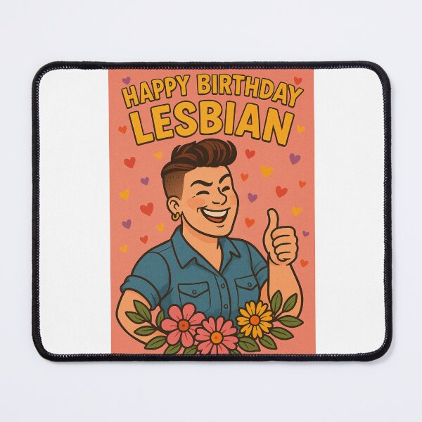 Item preview, Happy Birthday Lesbian – Laughing Butch and Blossoms designed and sold by Aryabek.