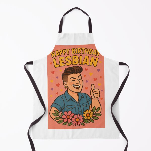 Item preview, Happy Birthday Lesbian – Laughing Butch and Blossoms designed and sold by Aryabek.