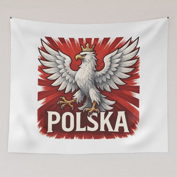 Item preview, Poland Polska Eagle Flag Flag Imposing Gift designed and sold by Pineapple-Tree.