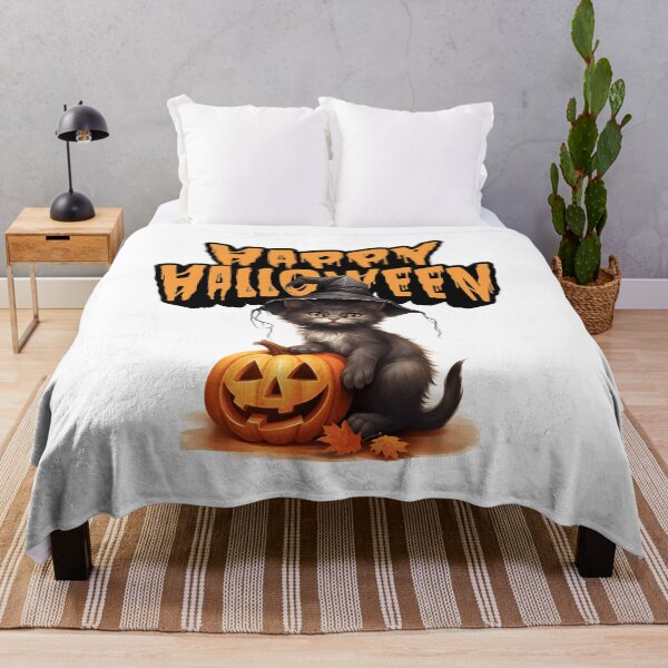 Item preview, Meow-loween Magic - Charming Cat and Pumpkin Art designed and sold by DesignsbySisco.