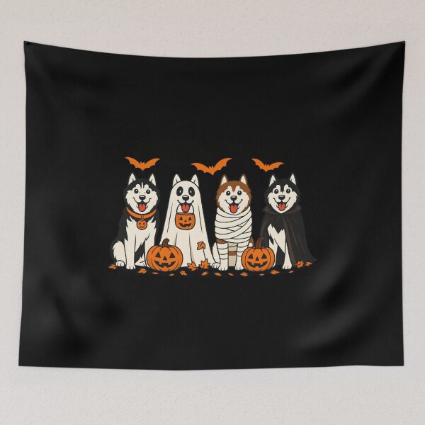 Item preview, Husky Ghost Dogs Halloween Dog Lovers designed and sold by AnitaBice.
