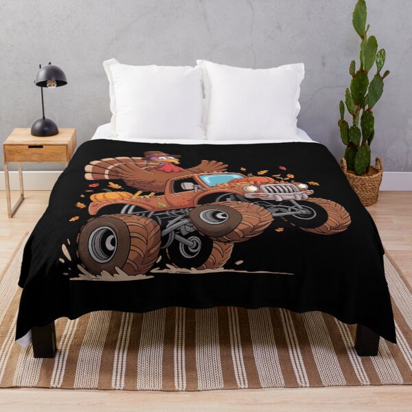 Item preview, Turkey Thanksgiving Riding Monster Truck designed and sold by CookWorldLaughs.