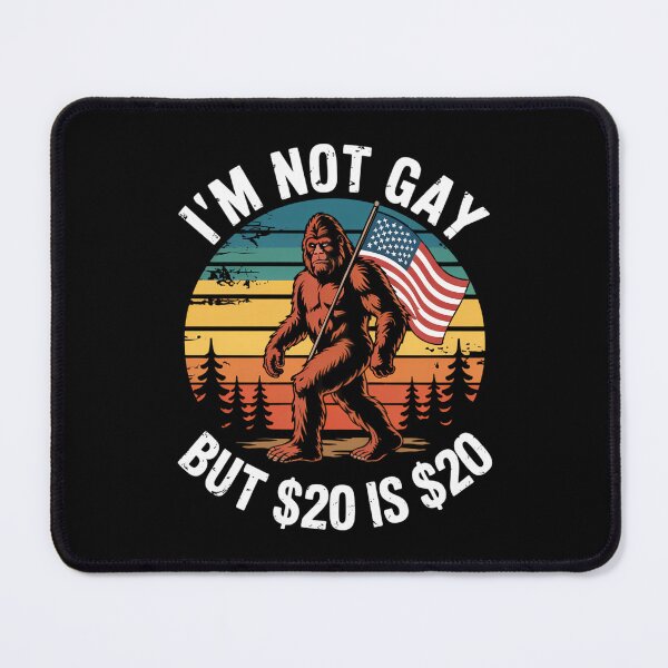 Item preview, USA Flag Bigfoot Funny Meme Joke designed and sold by CookWorldLaughs.