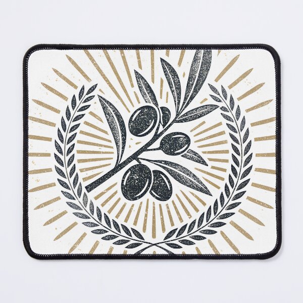 Item preview, Elegant olive branch and laurel wreath design conveying peace, victory, and abundance for Mediterranean themes, organic products, and sophisticated branding designed and sold by Ag49D.