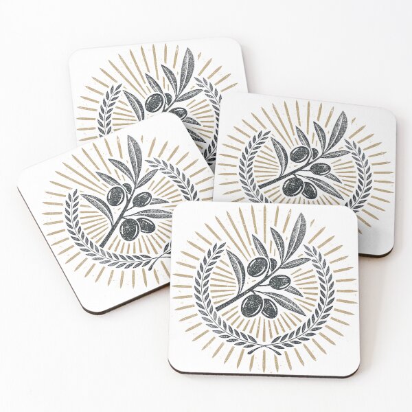 Item preview, Elegant olive branch and laurel wreath design conveying peace, victory, and abundance for Mediterranean themes, organic products, and sophisticated branding designed and sold by Ag49D.