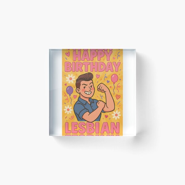 Item preview, Happy Birthday Lesbian – Butch Energy and Celebration designed and sold by Aryabek.