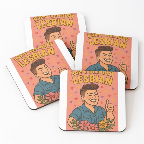 Item preview, Happy Birthday Lesbian – Butch Joy and Sapphic Flowers designed and sold by Aryabek.