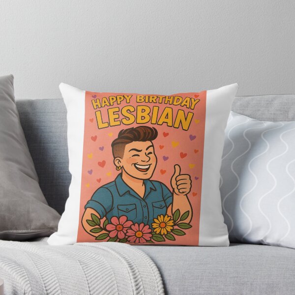 Item preview, Happy Birthday Lesbian – Butch Joy and Sapphic Flowers designed and sold by Aryabek.