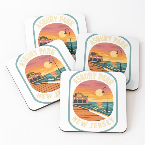 Item preview, Asbury Park New Jersey – Sunset at Playland Boardwalk designed and sold by Aryabek.