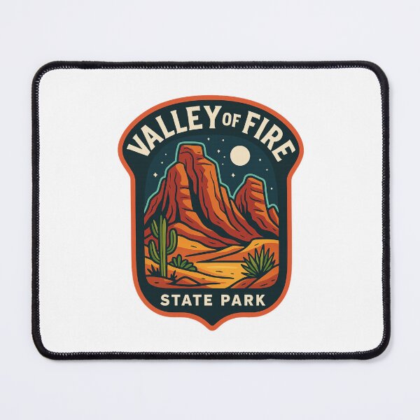 Item preview, Valley of Fire State Park – Nevada Desert Under Moonlight designed and sold by Aryabek.